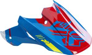 F2 CARBON CANARD HELMET VISOR BLUE/WHITE/RED