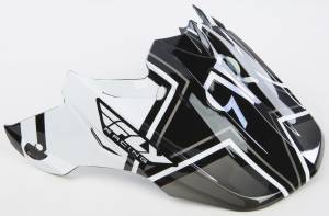 F2 CARBON ROCKSTAR HELMET VISOR (BLACK/WHITE/YELLOW)