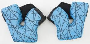 CHEEK PAD '15 20MM BLUE/SILVER 2X