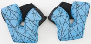 CHEEK PAD '15 25MM BLUE/SILVER 2X