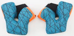 CHEEK PAD '15 25MM TEAL/ORANGE 2X