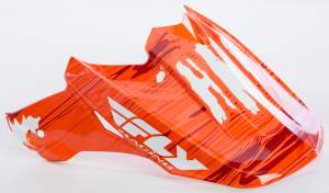 F2 CARBON HMK STAMP VISOR ORANGE/WHITE