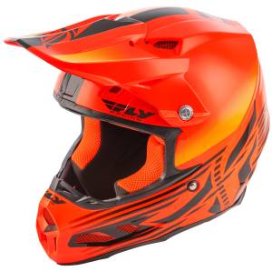 F2 CARBON COLD WEATHER SHIELD HELMET HI-VIS/ORANGE 2X