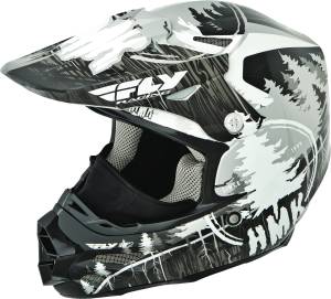 F2 CARBON HMK PRO STAMP HELMET BLACK/WHITE 2X