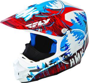 F2 CARBON HMK PRO STAMP HELMET RED/BLUE XS