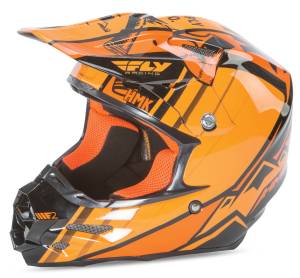 F2 CARBON HMK PRO CROSS HELMET BLACK/ORANGE 2X