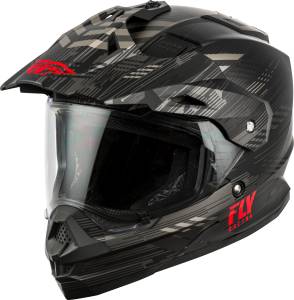 TREKKER QUANTUM HELMET MATTE BLACK/GREY/RED XS