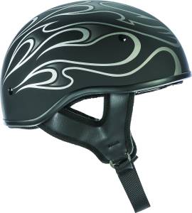 .357 FLAME HALF HELMET MATTE GREY 2X