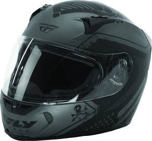 REVOLT PATRIOT HELMET MATTE GREY/BLACK XS