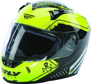 REVOLT PATRIOT HELMET HI-VIS/BLACK 2X