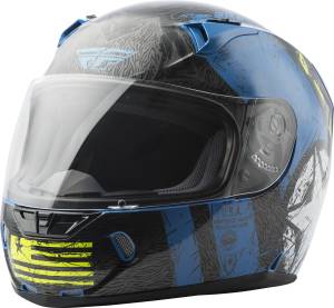 REVOLT LIBERATOR HELMET BLUE/HI-VIS 2X