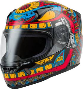 REVOLT CODEX HELMET RED/BLUE/YELLOW MD