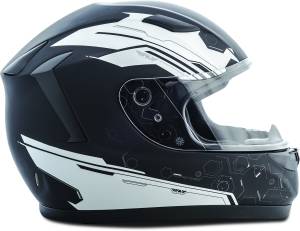 CONQUEST HEX HELMET BLACK/WHITE 2X