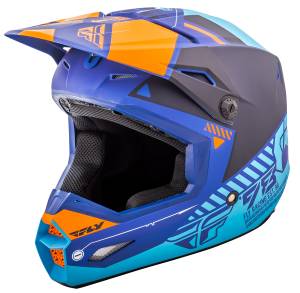 ELITE HELMET MATTE BLUE/ORANGE XS