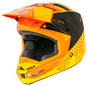 ELITE HELMET ORANGE/YELLOW XS