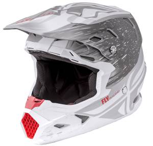 TOXIN RESIN HELMET MATTE WHITE/GREY 2X