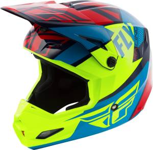 ELITE GUILD HELMET RED/BLUE/HI-VIS XS