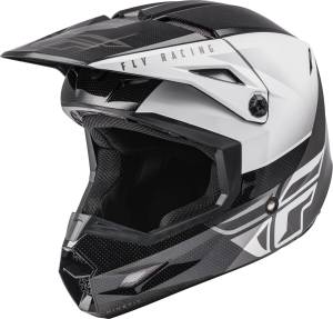 KINETIC STRAIGHT EDGE HELMET BLACK/WHITE 2X