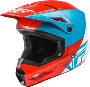 KINETIC STRAIGHT EDGE HELMET RED/WHITE/BLUE XS