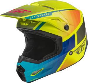 KINETIC DRIFT HELMET BLUE/HI-VIS/CHARCOAL 2X