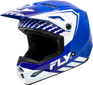 KINETIC MENACE HELMET BLUE/WHITE 2X