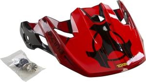 TOXIN ORIGINAL YOUTH VISOR RED/BLACK