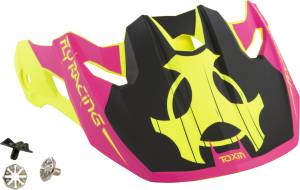 TOXIN ORIGINAL YOUTH VISOR MATTE HI-VIS/PINK