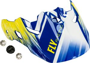 TOXIN RESIN VISOR WHITE/YELLOW/BLUE