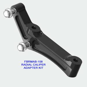 RADIAL MOUNT ADAPT BRACKET UNIV RH/LH CHROME