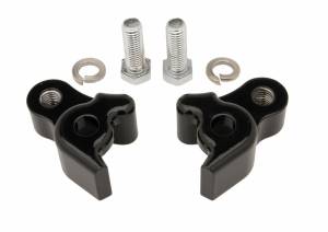 REAR LOWERING BLOCKS BLK FLT 09-16