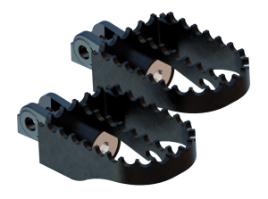 MX STYLE STYLE FOOT PEGS RIDER BLACK