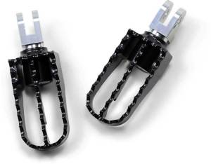 MX STYLE PASS FOOT PEGS TRI BLACK