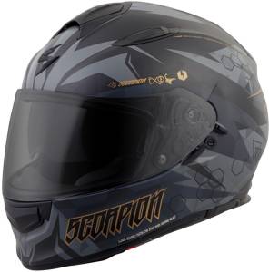 EXO-T510 FULL-FACE HELMET CIPHER BLACK/GOLD 2X