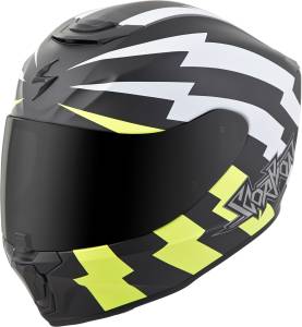 EXO-R420 FULL-FACE HELMET TRACKER WHITE/NEON MD