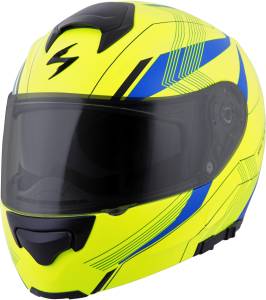 EXO-GT3000 MODULAR HELMET SYNC NEON/BLUE 2X