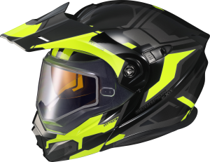 EXO-AT950 HELMET ELLWOOD GLOSS BLACK/HI-VIS 2X (DUAL)