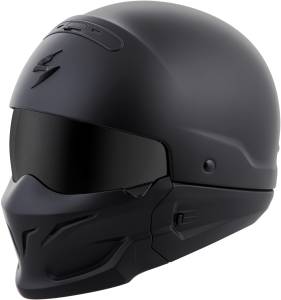 COVERT OPEN-FACE HELMET MATTE BLACK 2X