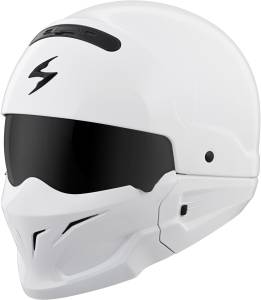 COVERT OPEN-FACE HELMET GLOSS WHITE 3X