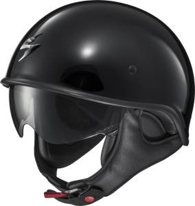 EXO-C90 OPEN-FACE HELMET GLOSS BLACK XS