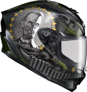 EXO-R420 FULL-FACE HELMET ILLUMINATI 2 BLACK 2X