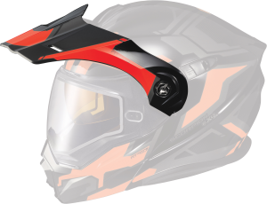 EXO-AT950 HELMET PEAK VISOR ELLWOOD RED