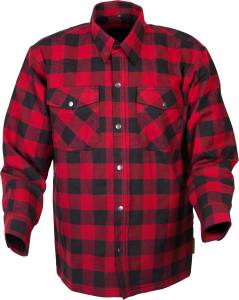 COVERT MOTO FLANNEL RED/BLACK 2X