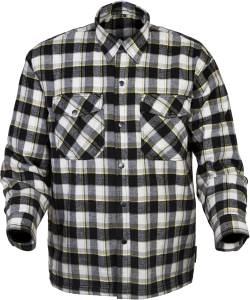 COVERT MOTO FLANNEL BLACK/YELLOW 2X