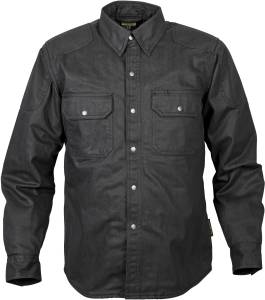 COVERT WAX RIDING SHIRT BLACK 2X