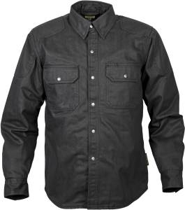 COVERT WAX RIDING SHIRT BLACK 4X