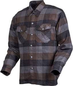 COVERT MOTO FLANNEL BLACK/BROWN/GREY 2X