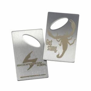 SCORPION EXO BOTTLE OPENER 3.75 X 2.25 (FITS IN WALLET)