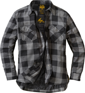 COVERT WOMENS FLANNEL BLACK/GREY 2X