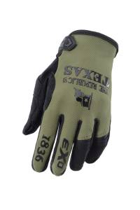 MOTO-FLEX GLOVES LONE STAR OLIVE/BLACK 2X