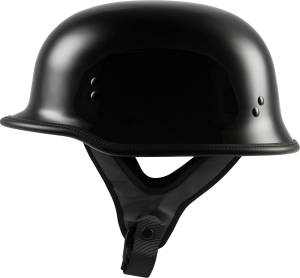 9MM GERMAN BEANIE HELMET GLOSS BLACK XS